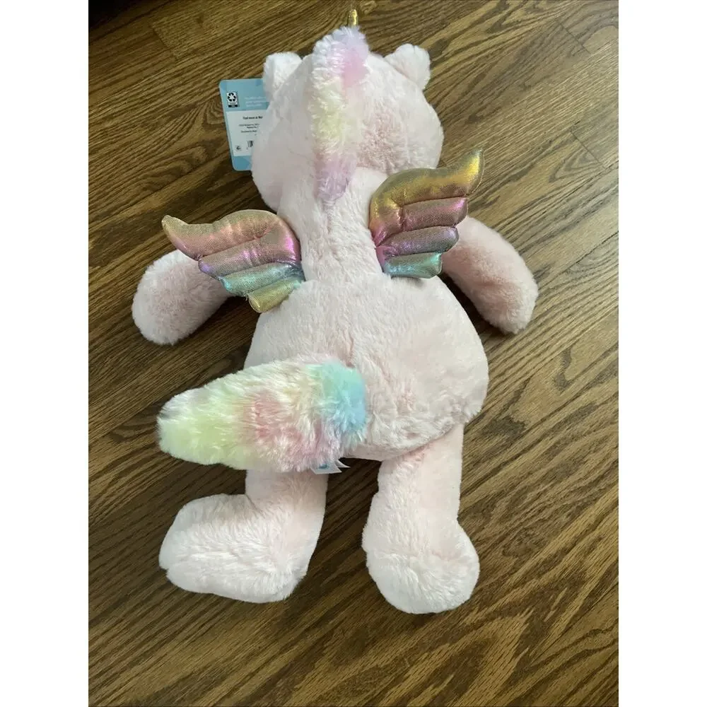 Kid Connection Pink Unicorn Pegasus Soft Plush Stuffed Animal Toy 12 Inch NEW